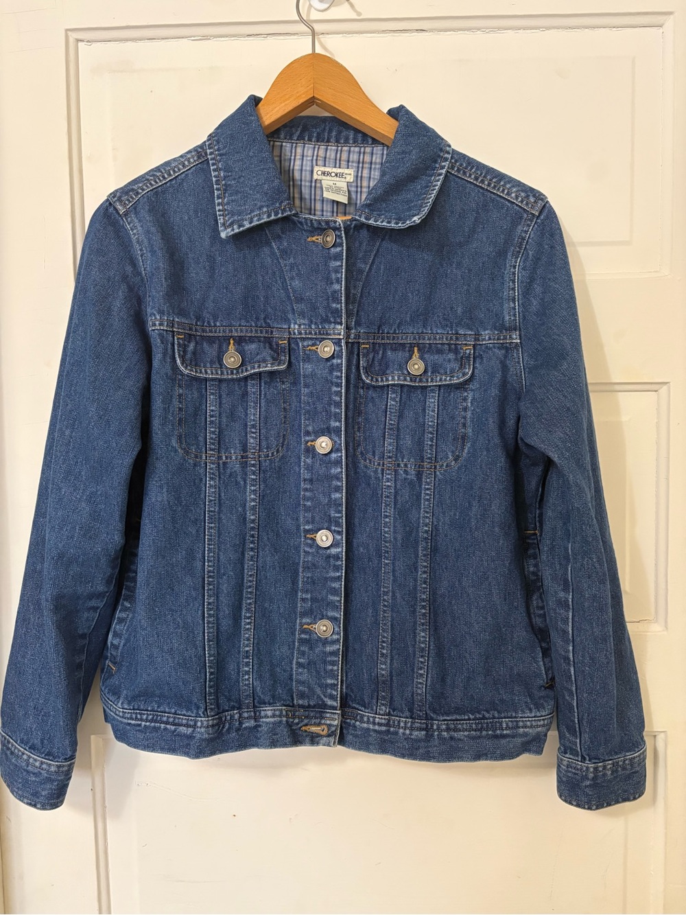 Vintage Cherokee Classic Medium Blue Denim Jacket